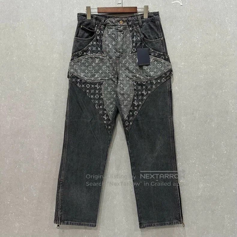 Louis Vuitton Louis Vuitton Three Logo Denim Jeans. Size US 31 - 1 Thumbnail