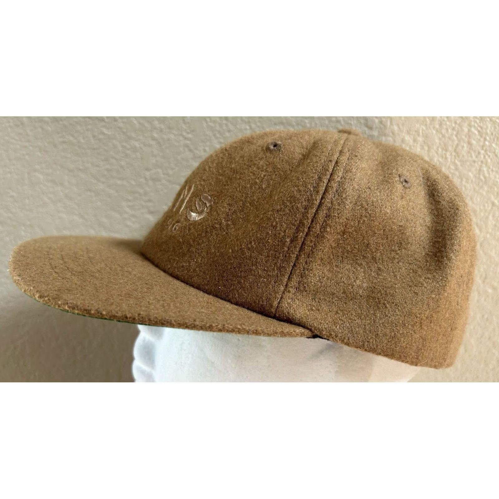 Vans Vans Clark Unstructured Hat Wool Blend Adjustable Tan Camel Embroidered Baseball Cap Men Brown 90s Beach Skateboarding Windsow? Size ONE SIZE - 4 Thumbnail
