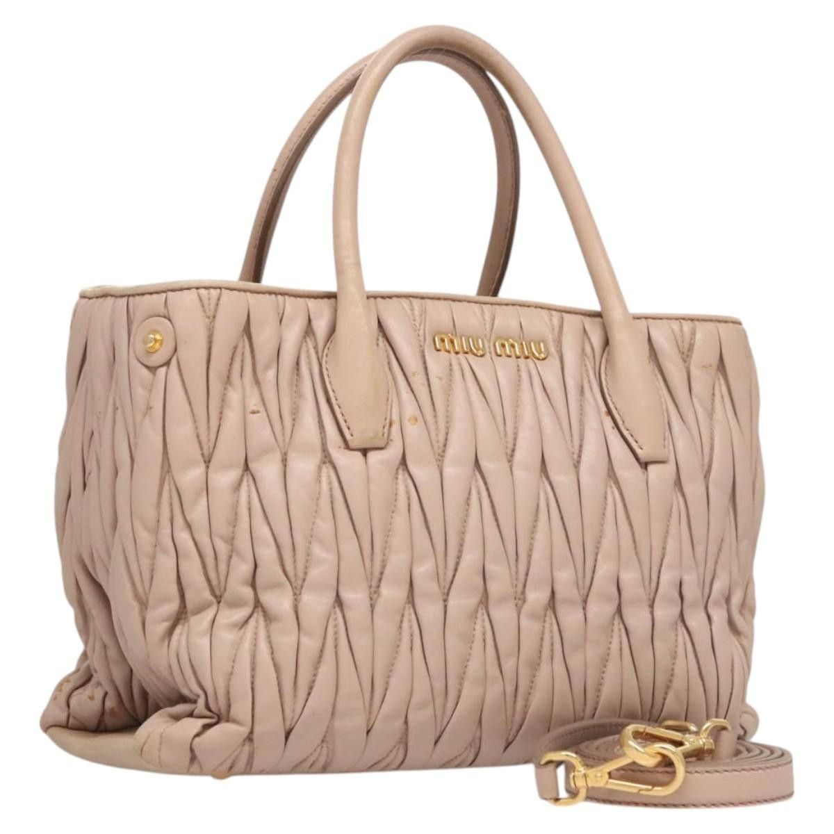 Miu Miu Miu Miu Coffer Frame Tote Matelasse Leather Size ONE SIZE - 1 Thumbnail