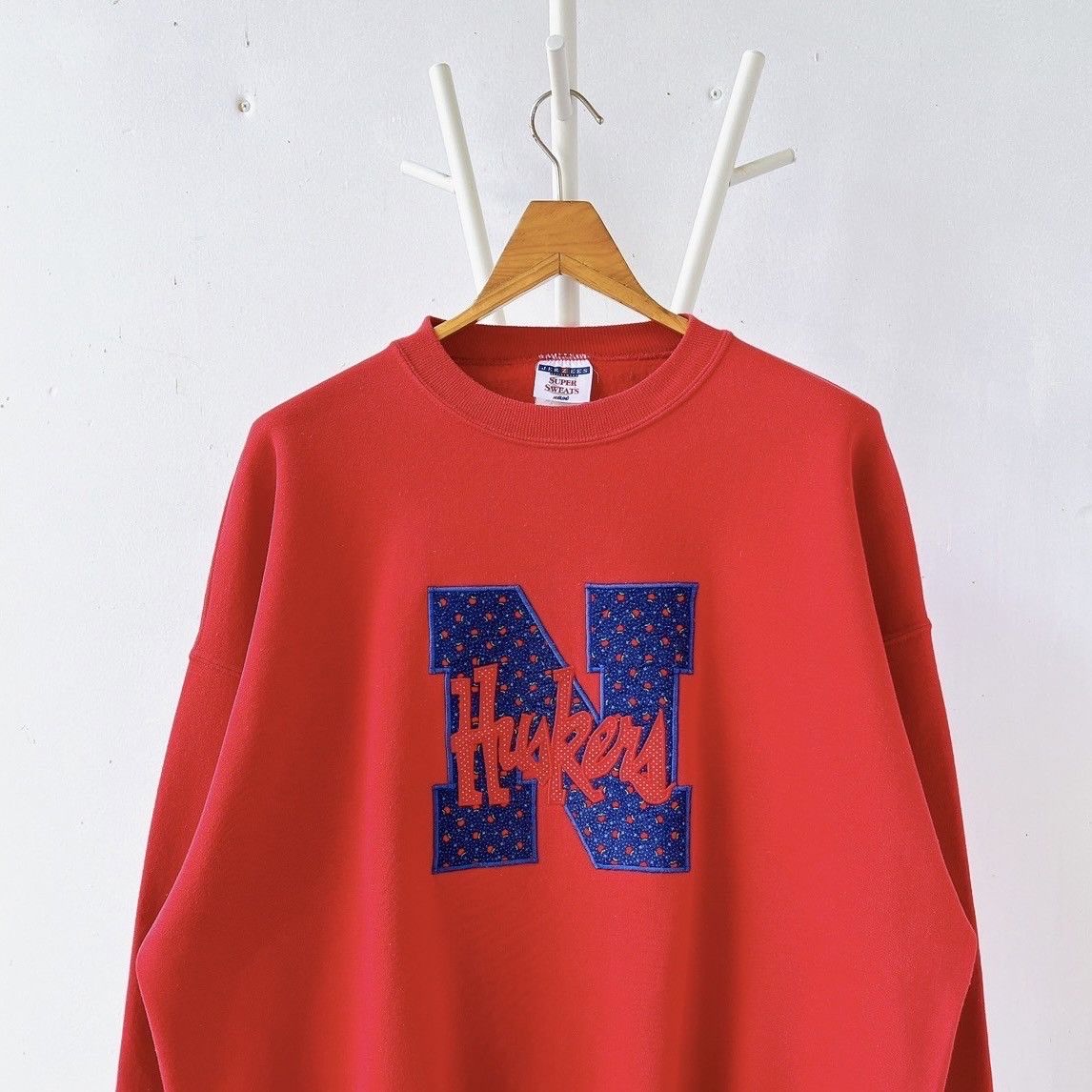 Jerzees × Vintage 90s University of Nebraska huskers sweatshirt/ XL Size US XXL / EU 58 / 5 - 3 Thumbnail