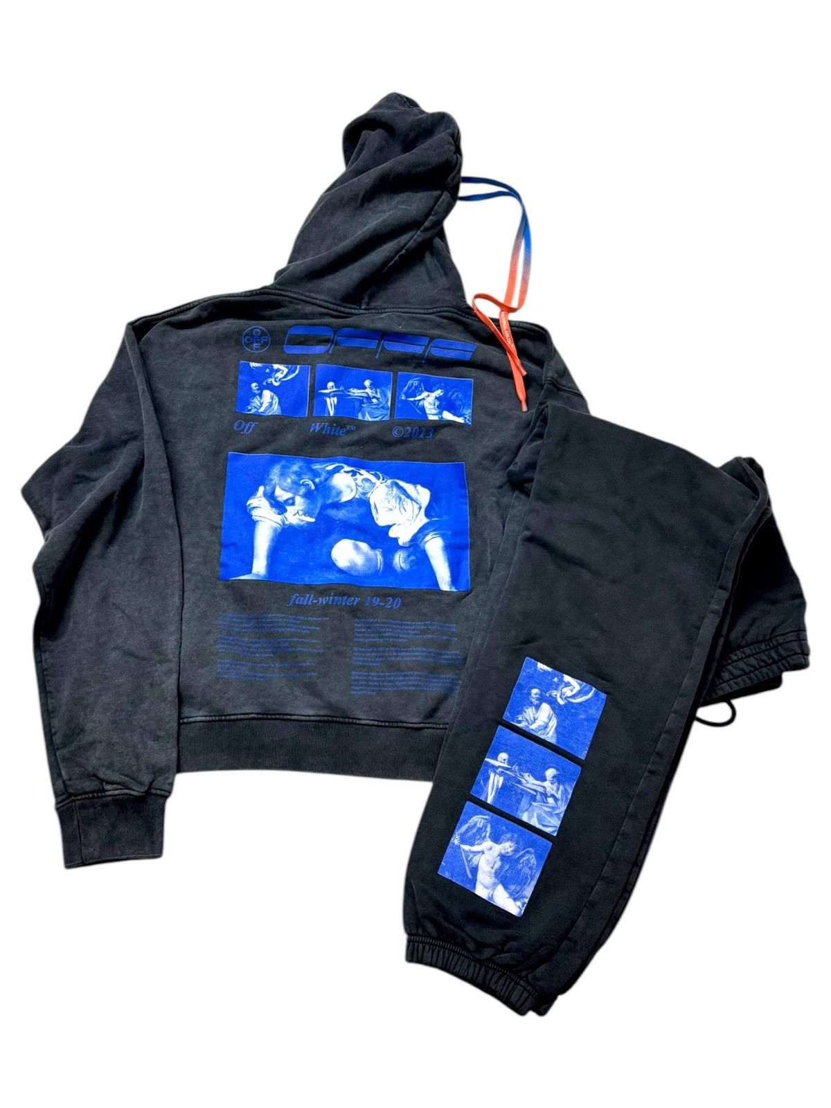 Off-White Off White Tracksuit Jogger Cotton Set Jacket & Cargo Pants Size US M / EU 48-50 / 2 - 1 Thumbnail
