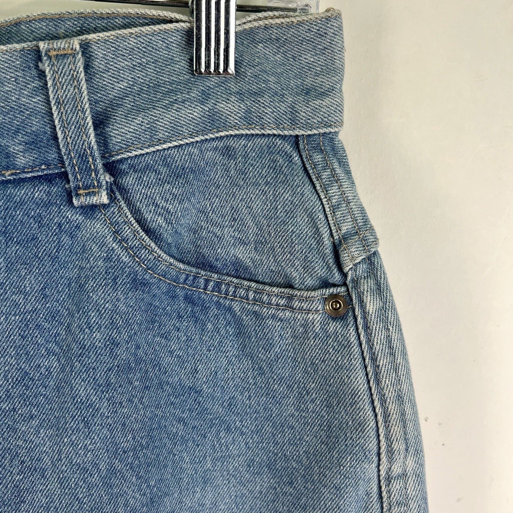 Denime Vintage Stuffed Shirts Denim A-Line Jeans Skirt Womens Size 11/12 Blue Denim Cotton Blue White Size XL / US 12-14 / IT 48-50 - 2 Thumbnail
