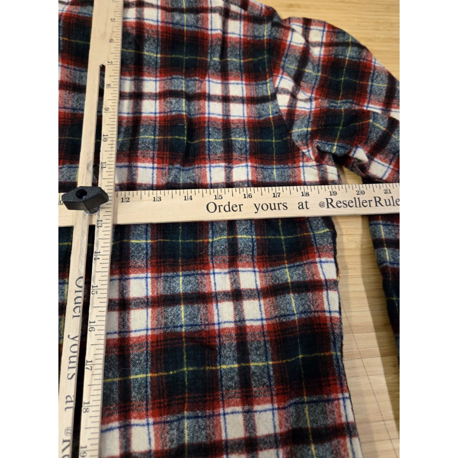 Pendleton VINTAGE Pendleton Shirt Beatrice Dress Tartan Plaid Wool Long Sleeve Button-Up Mens M Red USA Size 40R - 7 Thumbnail