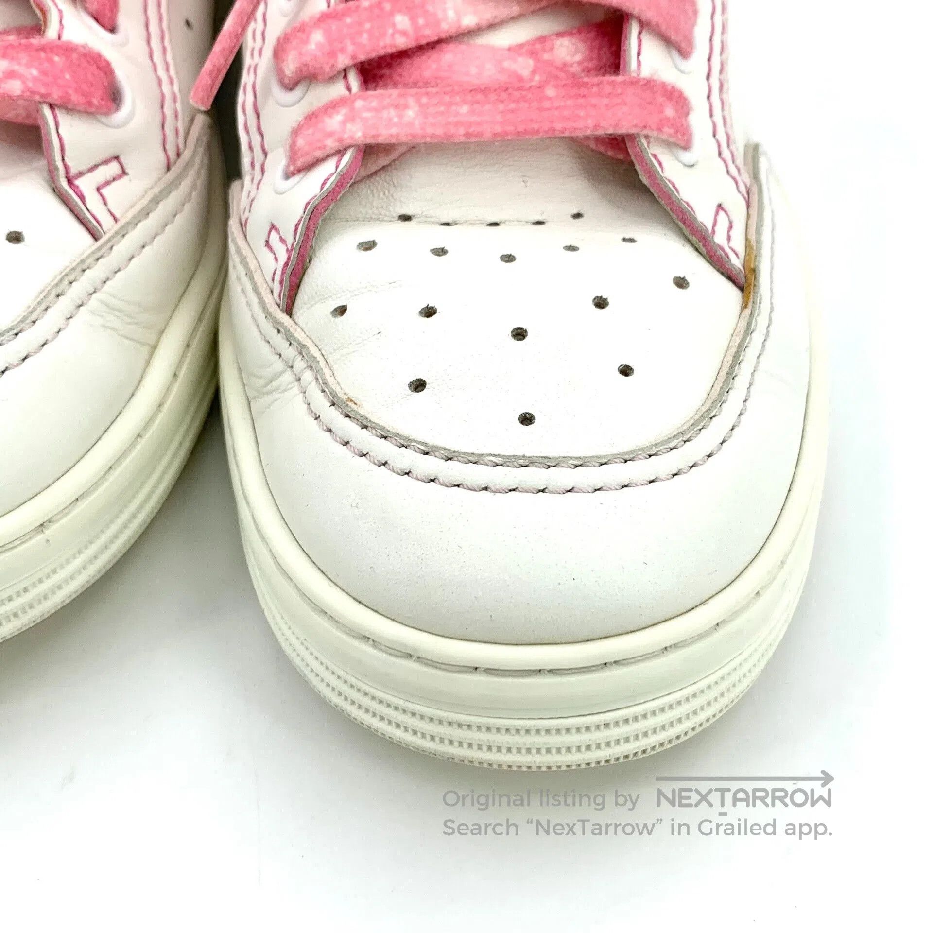 Chanel Chanel White Lace-Up Suede Sneakers. Size US 8 / EU 41 - 8 Thumbnail