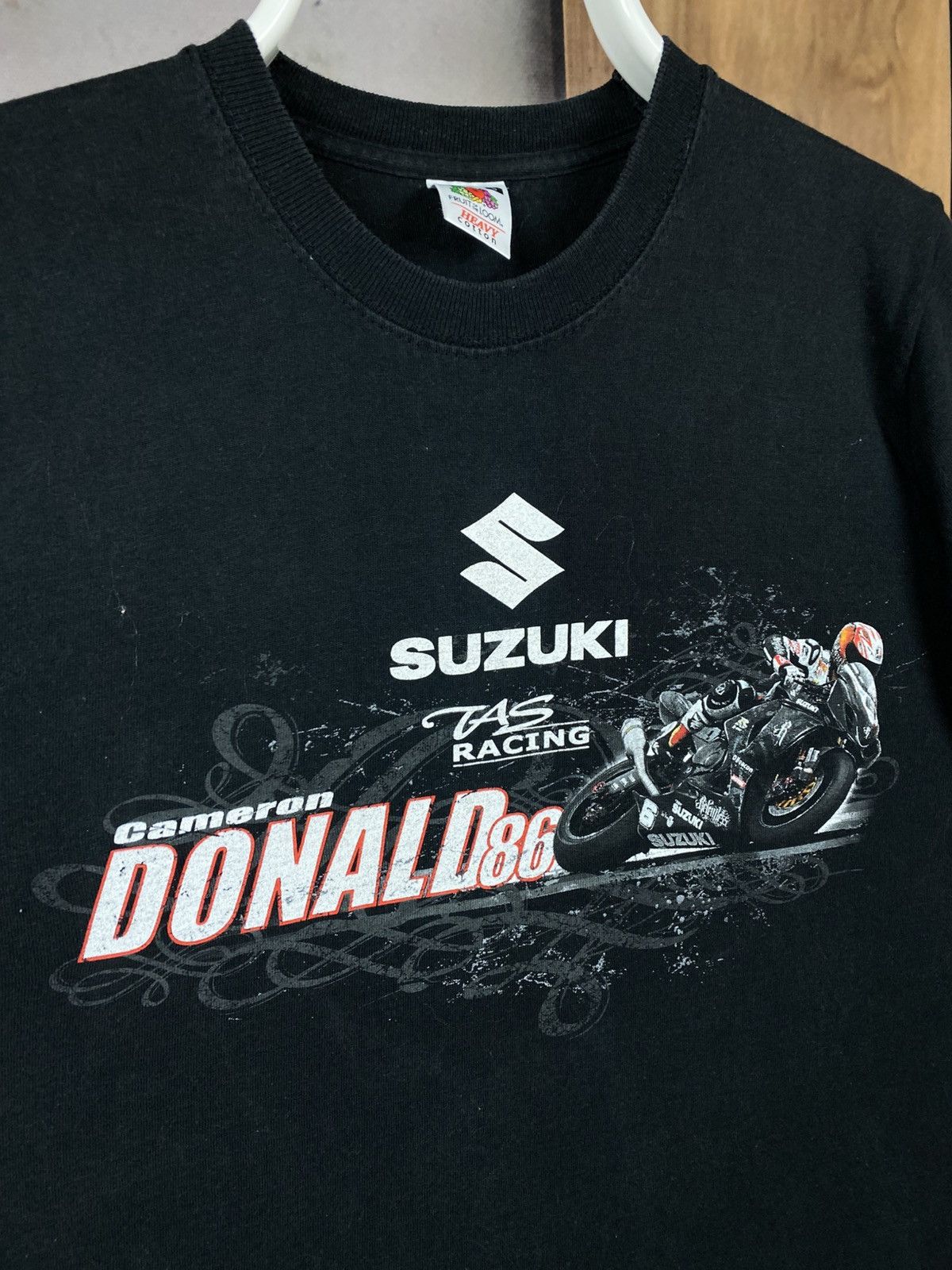 Vintage 🛣️Vintage 00s T-Shirt Suzuki Cameron Donald 86 Racing Tee🛣️ Size US S / EU 44-46 / 1 - 3 Thumbnail