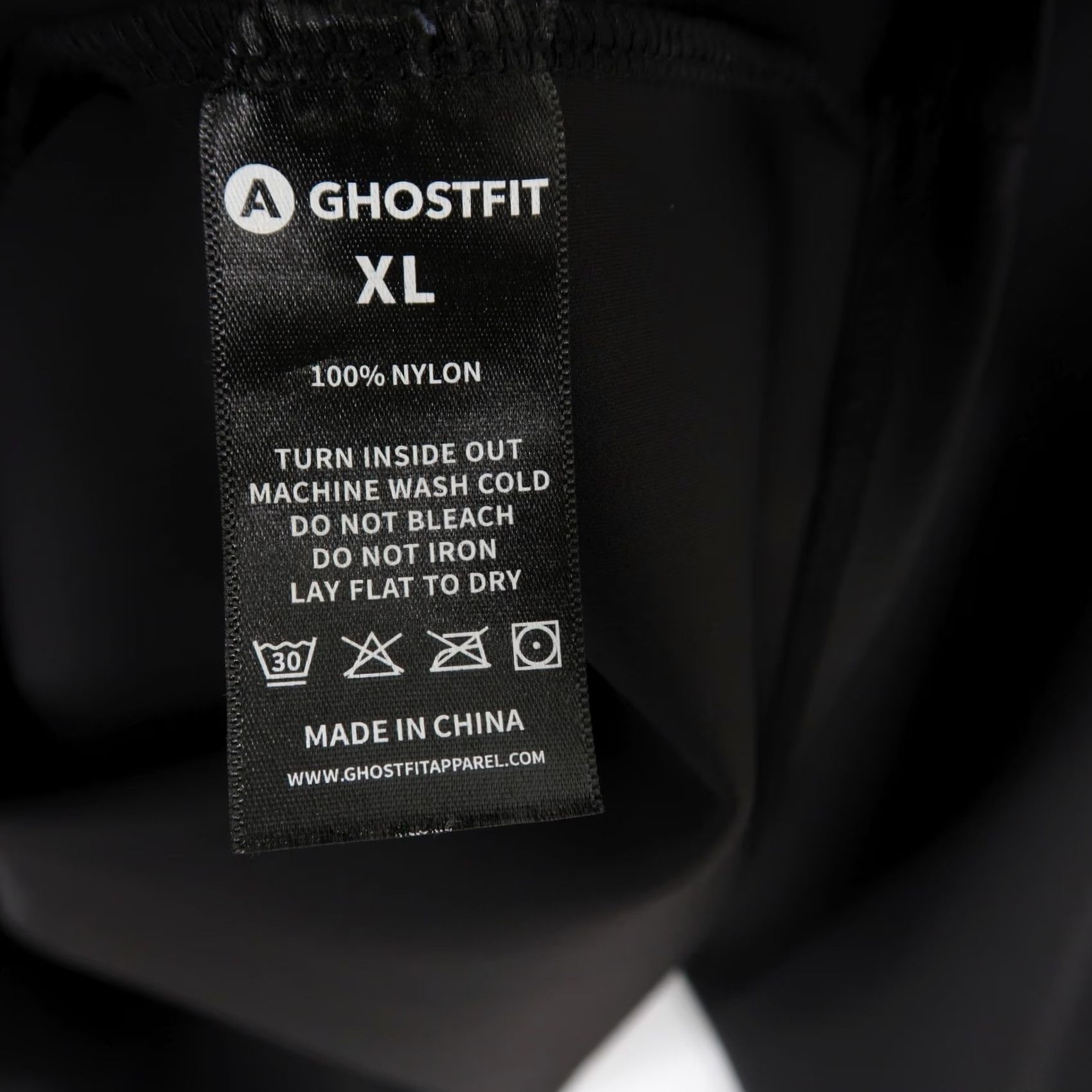 Vintage Ghostfit Hoodie Mens XL Black Pullover Nylon Athletic Gym Hand Pockets Size US XL / EU 56 / 4 - 7 Thumbnail