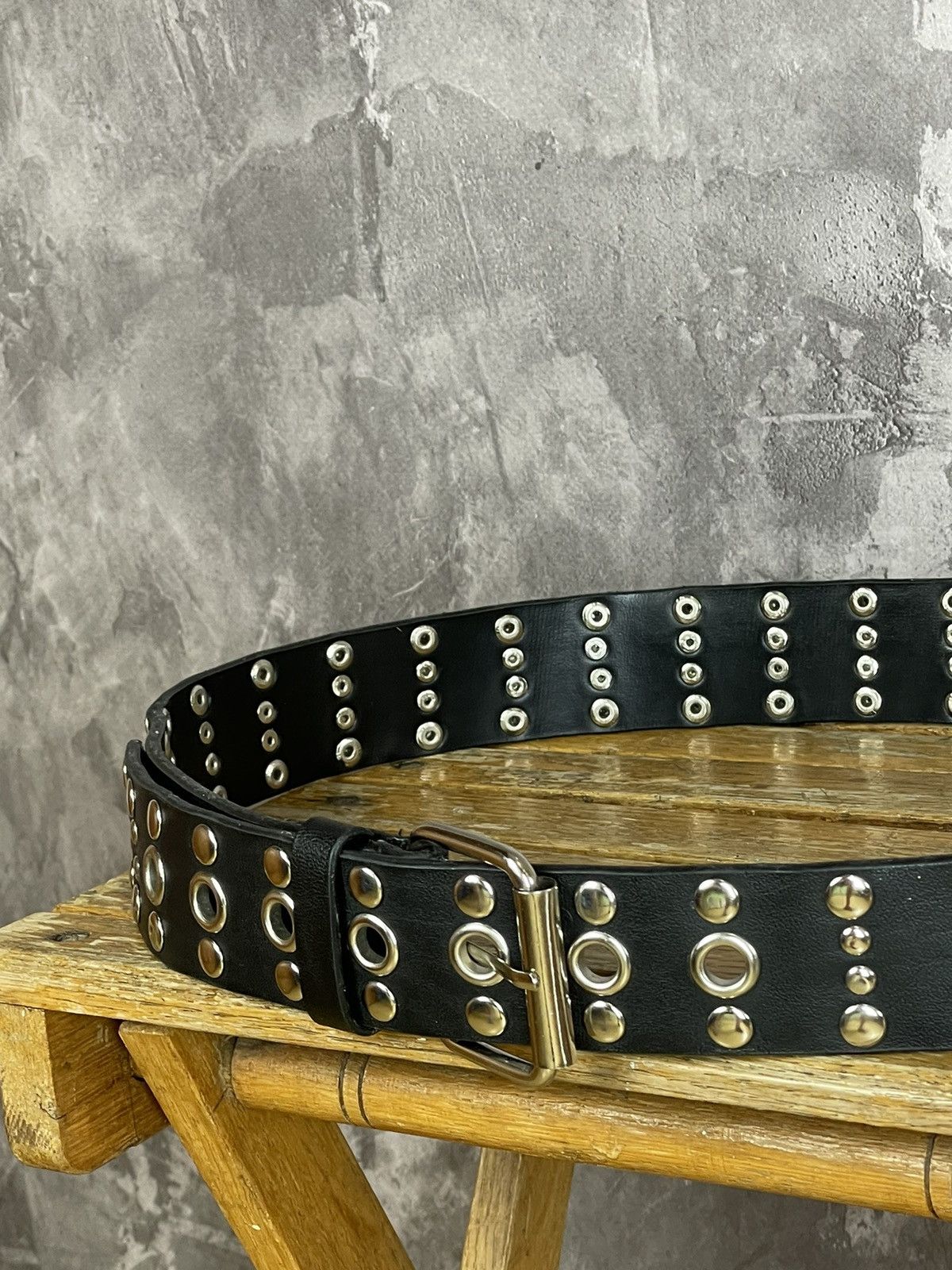 Japanese Brand × Vintage Crazy Rhinestones Y2k Vintage Grunge Distressed Punk Belt Size ONE SIZE - 4 Thumbnail