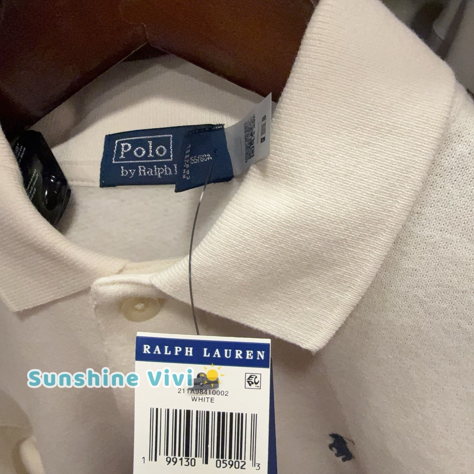 Polo Ralph Lauren NWT Ralph Lauren Woman Fleece Long-Sleeve Polo Sweatshirt Size US XS / EU 42 / 0 - 2 Thumbnail