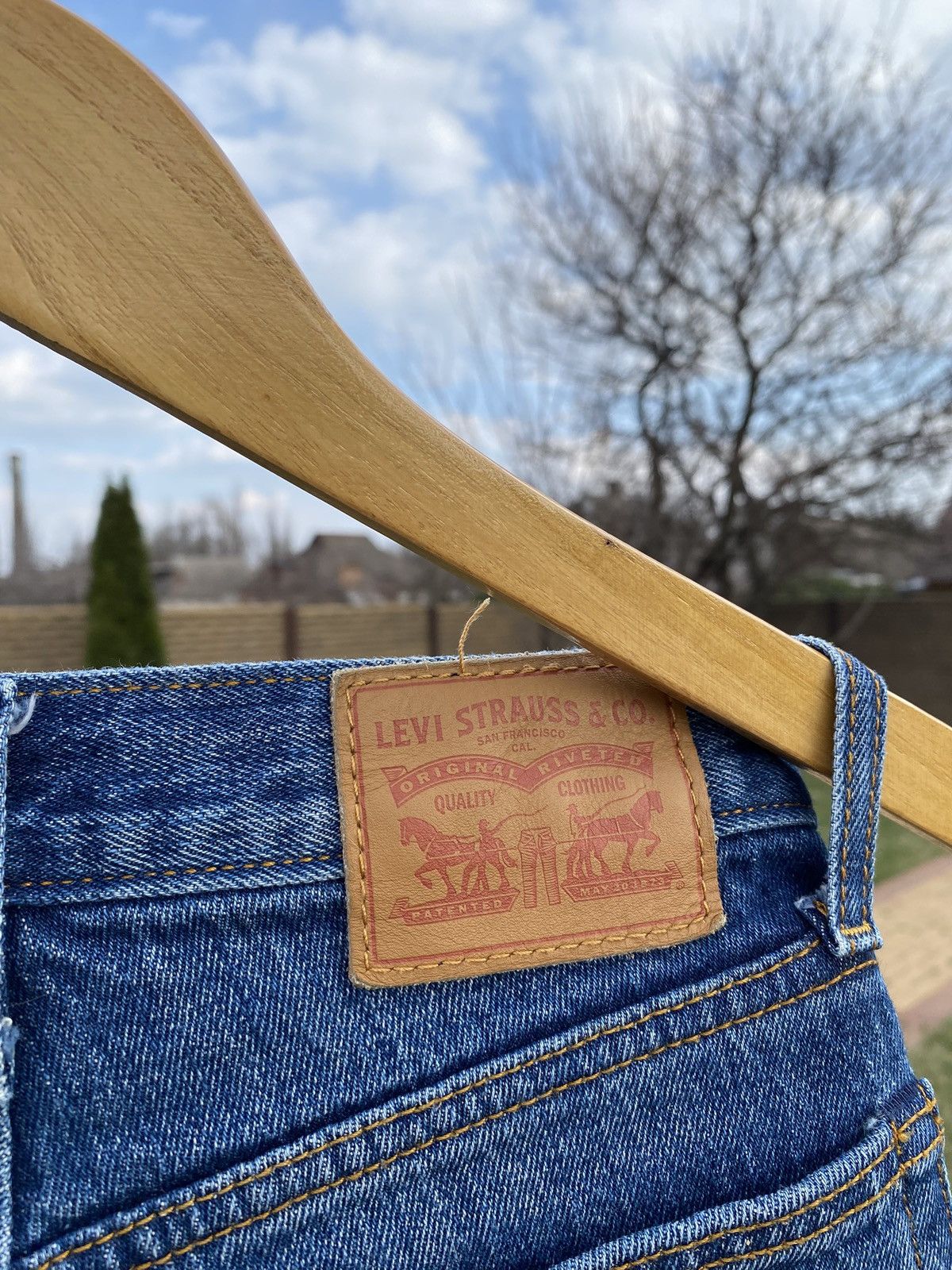Levi's × Vintage Deadstock Levi’s White Oak Cone Denim Jeans Rare W23 XSS-XS Size 23" - 11 Thumbnail