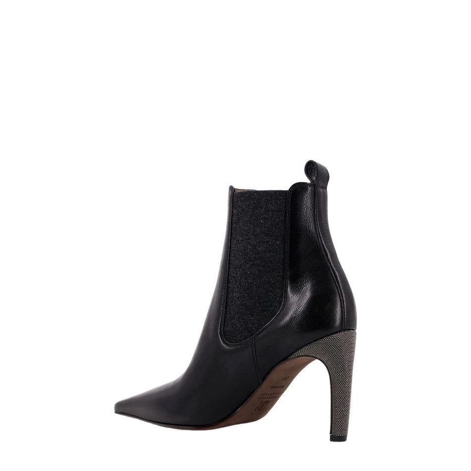 Brunello Cucinelli BRUNELLO CUCINELLI Black 80mm Ankle Boots New & Authentic (W Size US 10 / IT 40 - 3 Thumbnail