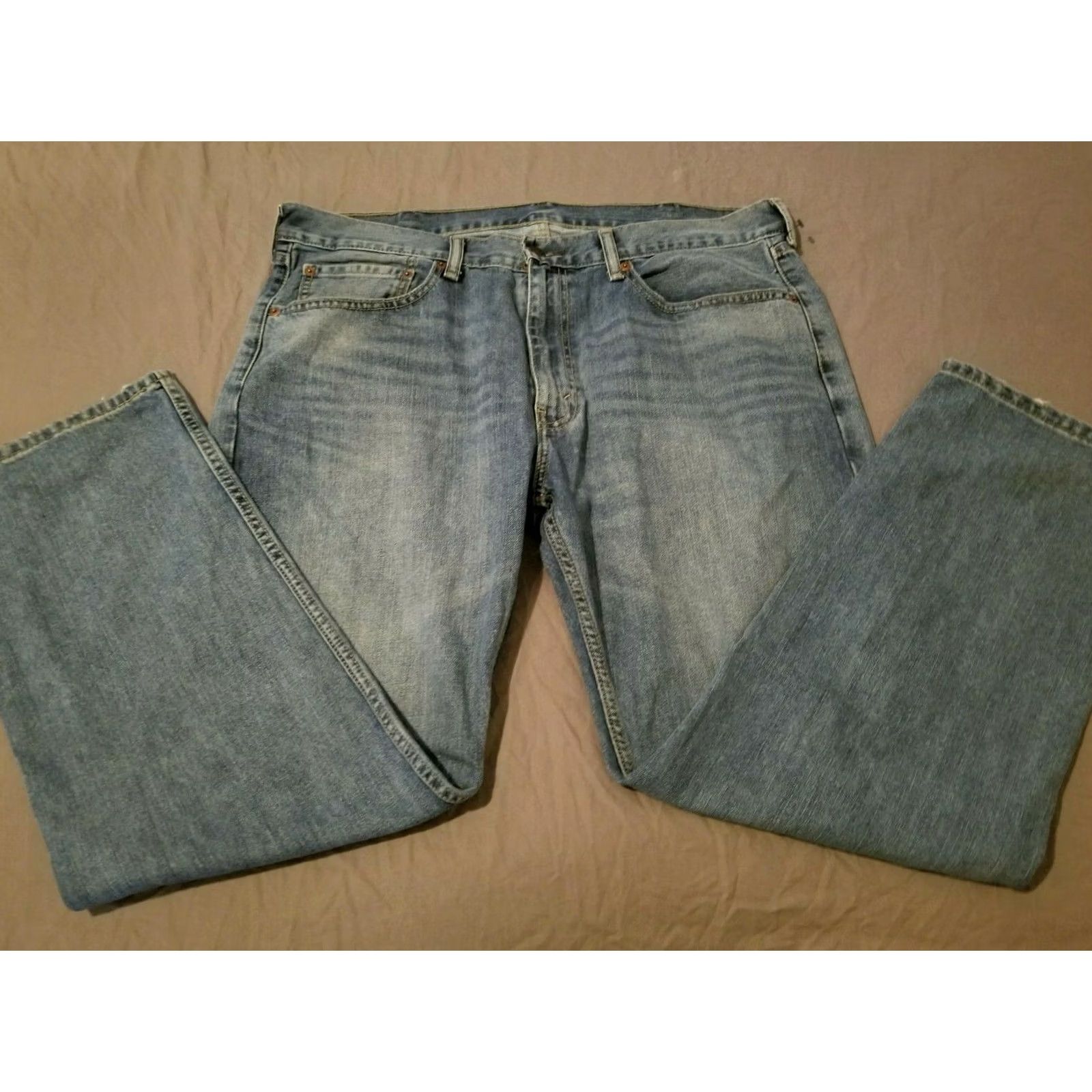 Levi's VINTAGE Levi's 505 Jeans 38x30 Regular Straight Denim Pants Mens Denim Blue 38x30 Jeans Size US 38 / EU 54 - 4 Thumbnail
