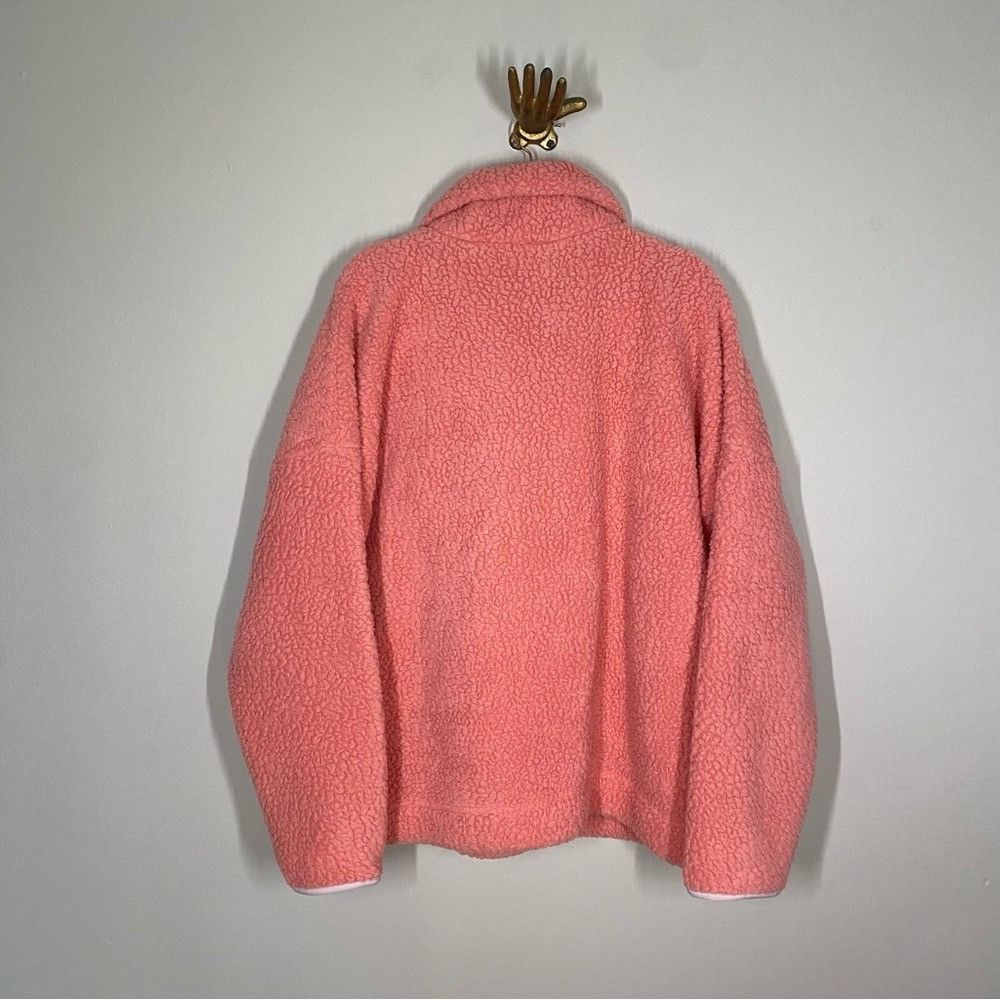 J.Crew J.Crew Cozy Pink Coral Fleece Women's 1/2 Zip Jacket Size XXL / US 16-18 / IT 52-54 - 6 Thumbnail