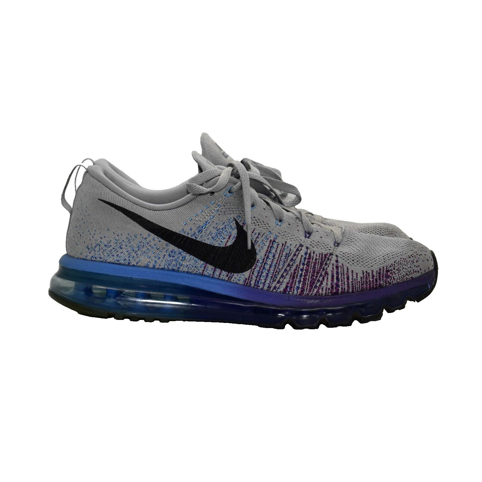 Nike NIKE FLYKNIT MAX Purple Vivid Blue Shoes 620469-005 Sz 11.5 Size US 11.5 / EU 44-45 - 2 Thumbnail