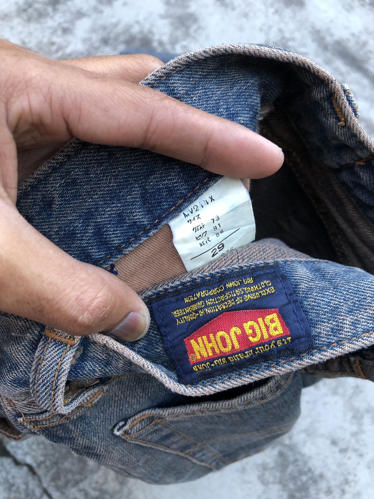 Big John × Vintage FLARED⚡️⚡️RUSTY BLUE VINTAGE BIG JOHN DENIM Size US 28 / EU 44 - 2 Thumbnail