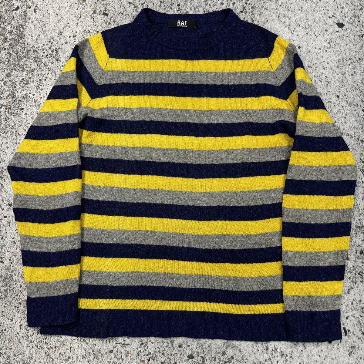 Raf by Raf Simons Raf by Raf Simons Striped Wool Sweater Size US XL / EU 56 / 4 - 12 Thumbnail