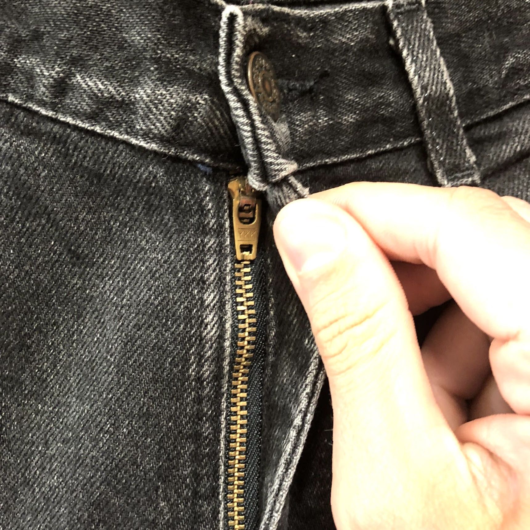 Lee VINTAGE Lee Jeans Womens 28x30 11 100% Cotton Denim High Rise Mom Tapered Black USA Womens Size 32" / US 10 / IT 46 - 4 Thumbnail
