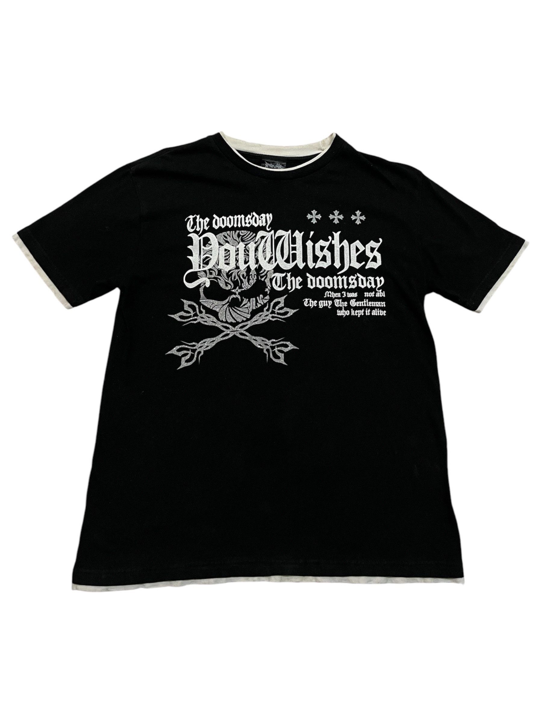 Le Grande Bleu (L.G.B.) Beaumere Japanese Brand Poem Skull T-Shirt Size US M / EU 48-50 / 2 - 2 Thumbnail