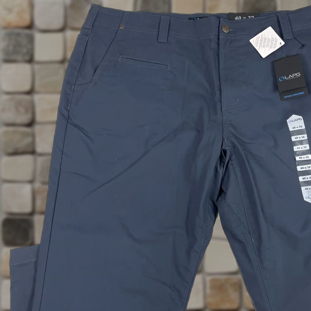 Vintage LAPG Pants Mens 40 x 32 Blue Terrain Flex Chino Straight Leg Workwear Tactical Size US 40 / EU 56 - 1 Thumbnail