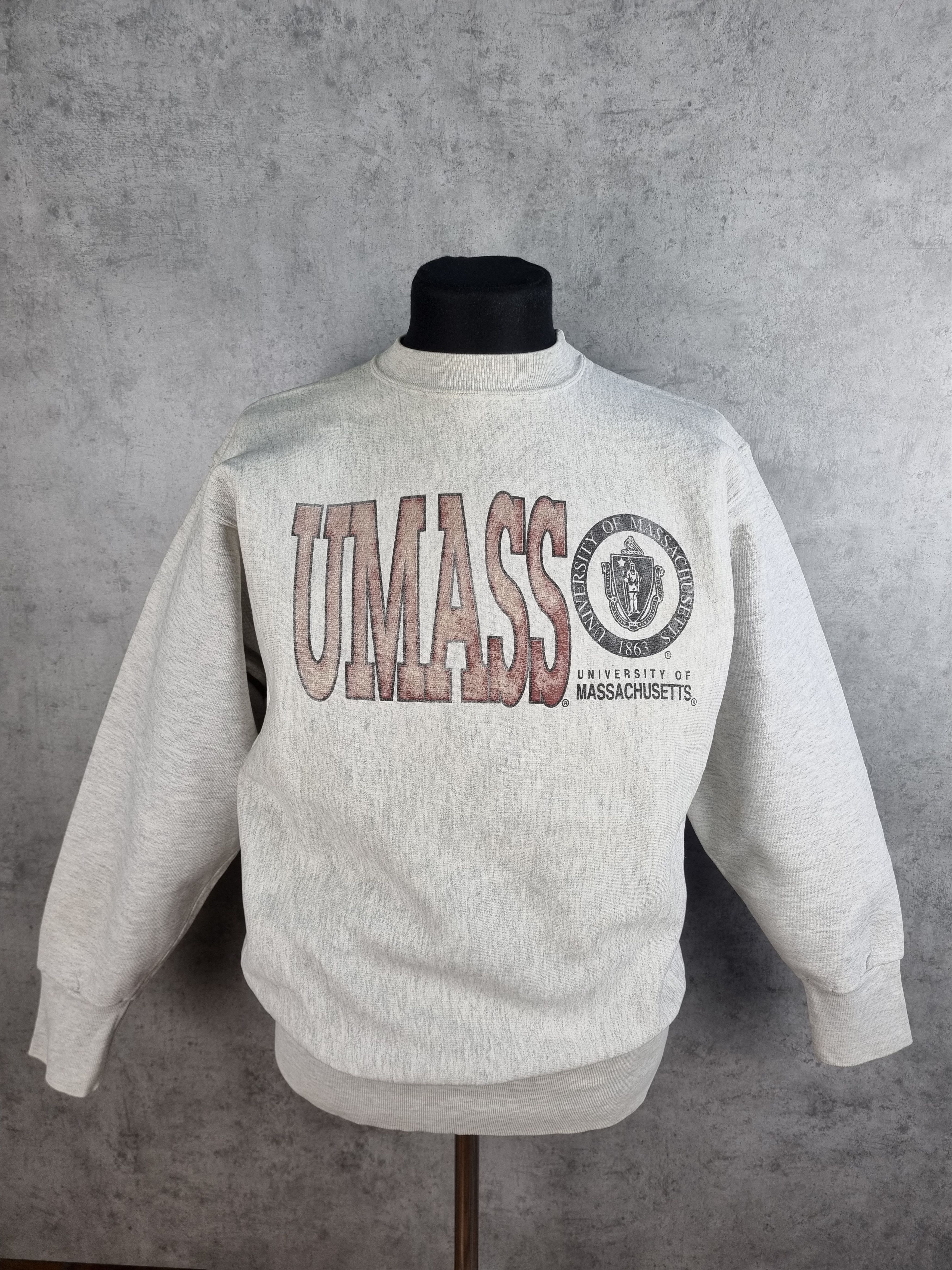 Vintage Vintage 90 University of Massachusetts UMASS Sweatshirt Size US L / EU 52-54 / 3 - 8 Thumbnail