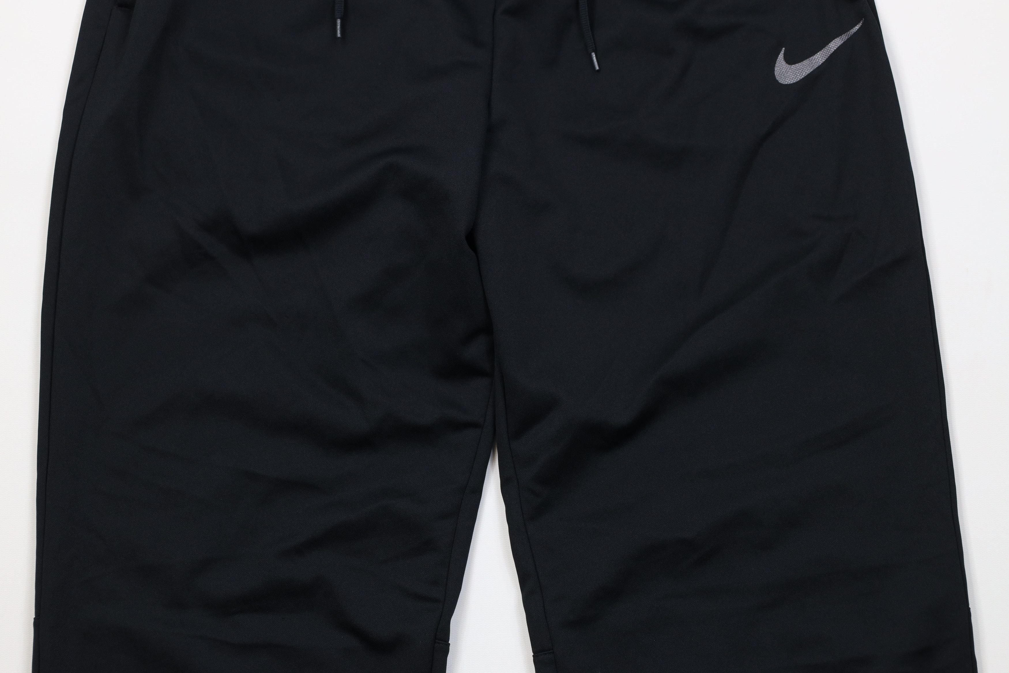 Nike Vintage Y2K Nike Mini Swoosh Wide Leg Pants Black Polyester Size US 38 / EU 54 - 3 Thumbnail