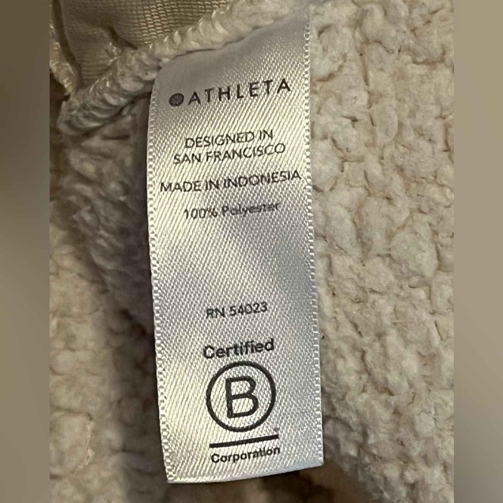 Athleta Athleta Talus Sweatshirt Cream Fleece Sherpa Half Zip Size M / US 6-8 / IT 42-44 - 5 Thumbnail