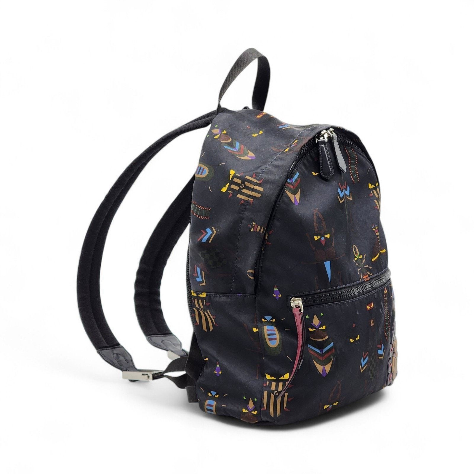Fendi Monster Unisex Backpack Limited Edition 7VZ043 Black Size ONE SIZE - 2 Thumbnail
