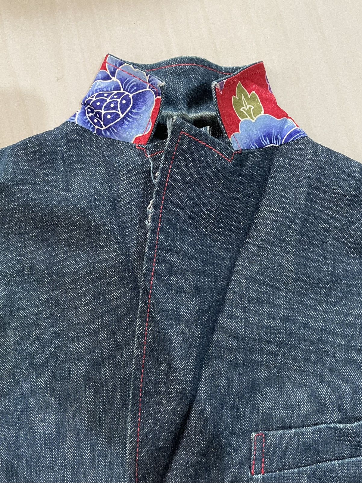 Issey Miyake 90s Issey Miyake Denim Blazer Jacket Size S / US 4 / IT 40 - 5 Thumbnail