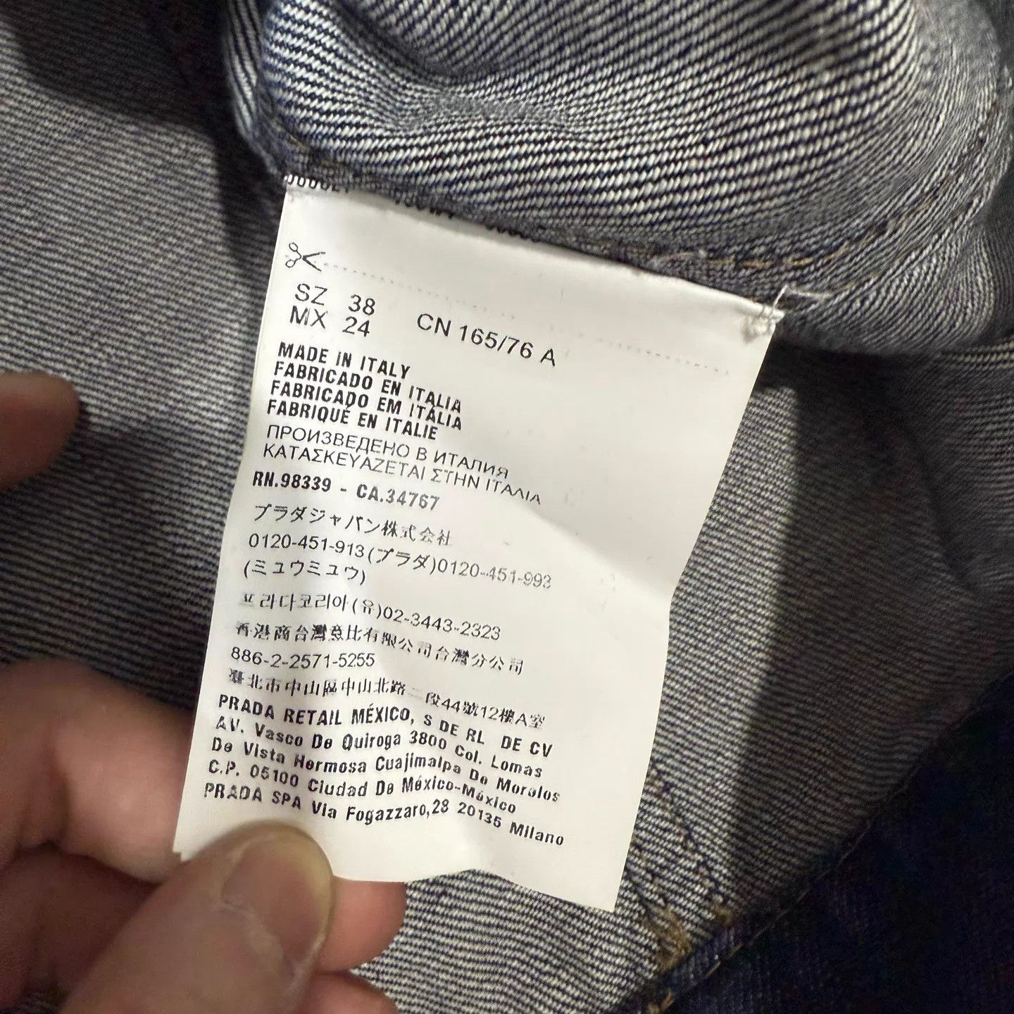 Prada Prada washed gradient denim jacket unused size 38 Size XS / US 0-2 / IT 36-38 - 4 Thumbnail