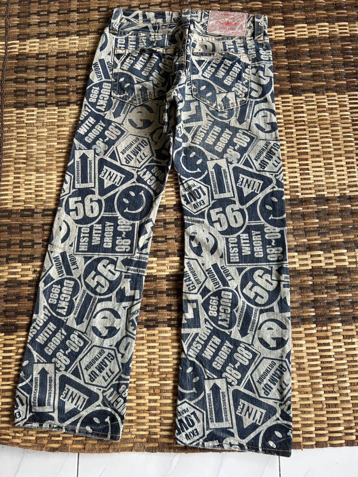 Japanese Brand × Kapital × Vintage Japanese Brand Co&Lu Hippies Style Smile Denim jeans Size US 30 / EU 46 - 7 Thumbnail