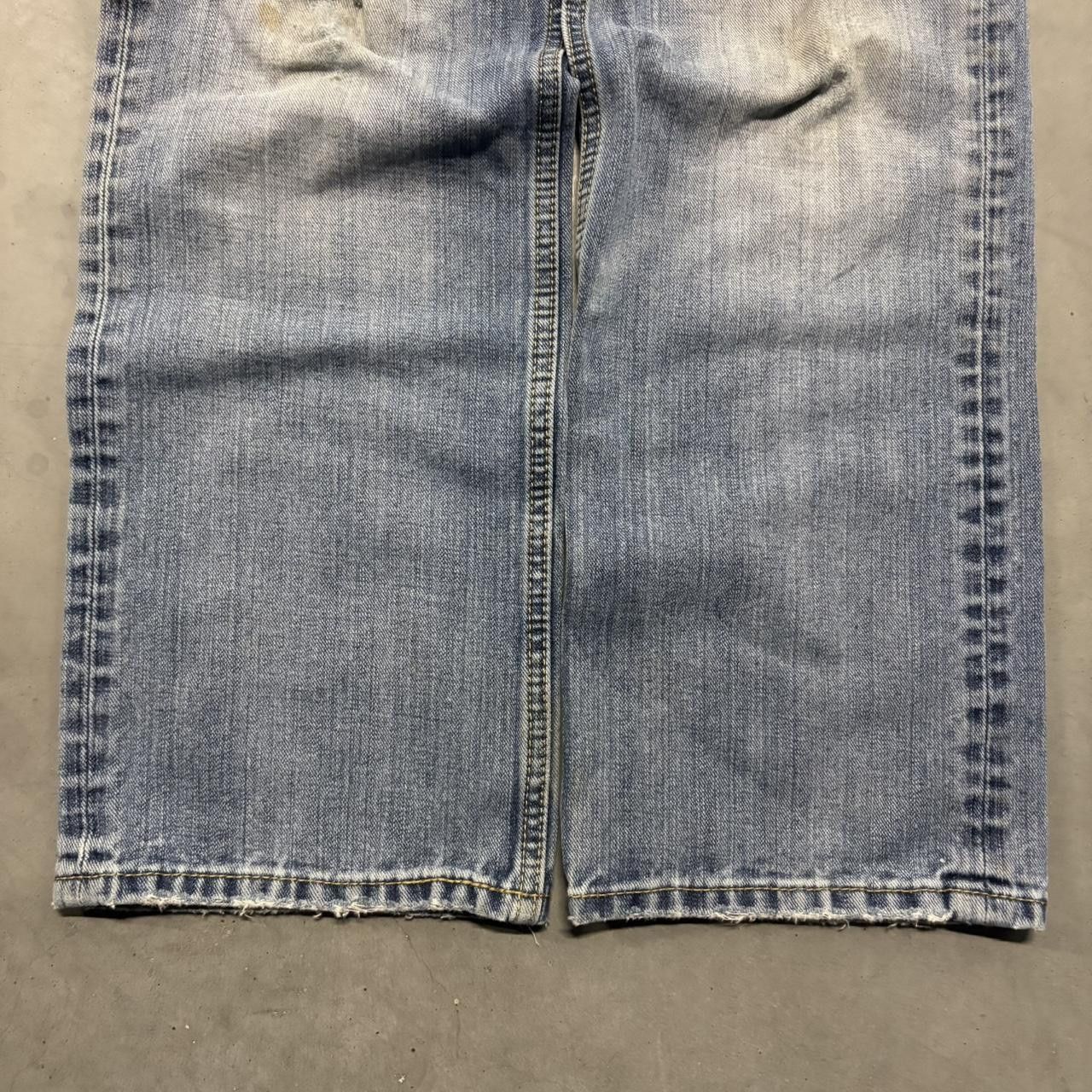 Vintage Crazy Vintage Y2K/2000s Baggy Streetwear Skater Style Light Wash Denim Jeans! Size US 32 / EU 48 - 3 Thumbnail
