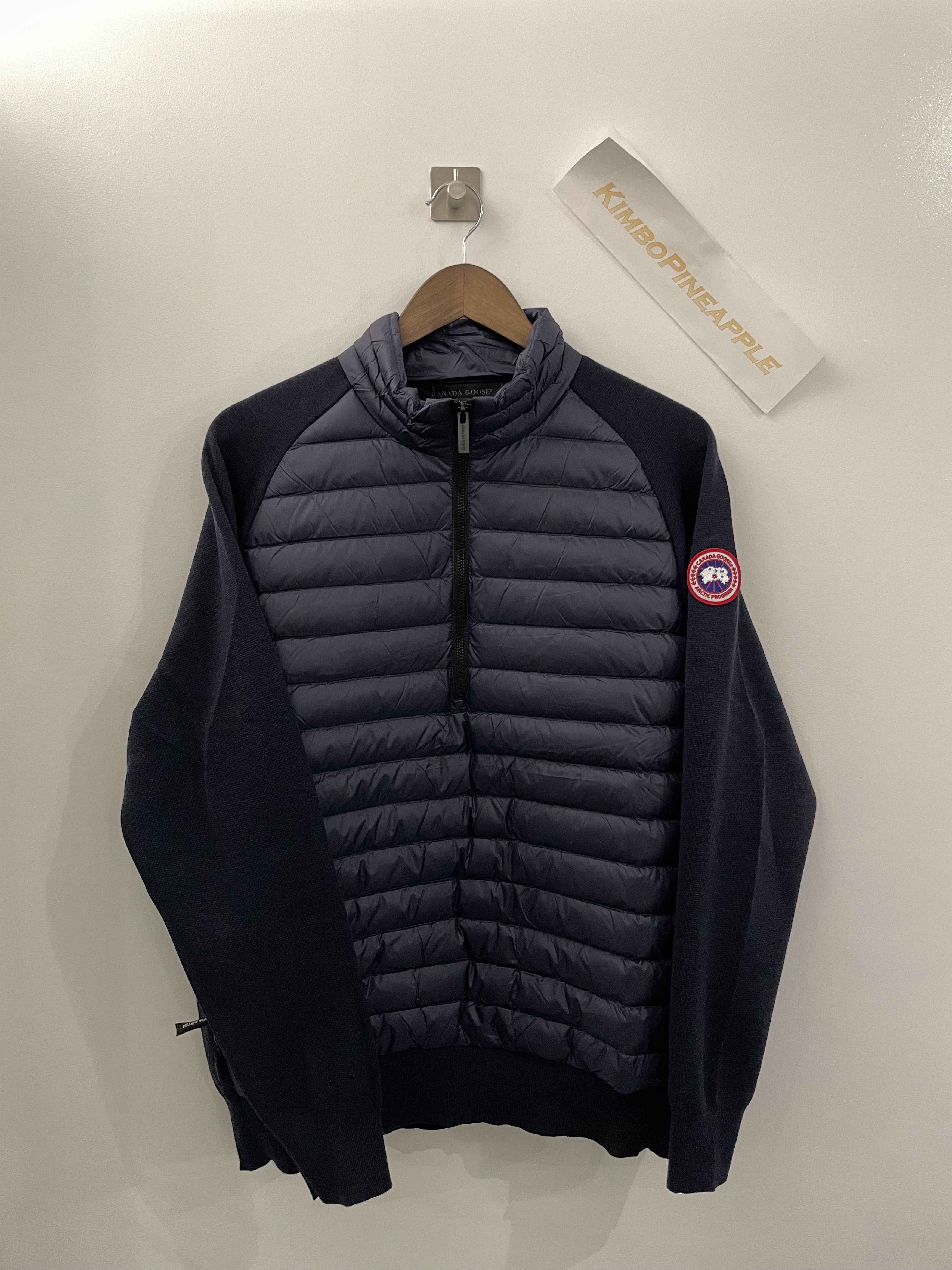 image of Canada Goose - Hybridge Knit Packable Pullover in Navy, Men's (Size Large)