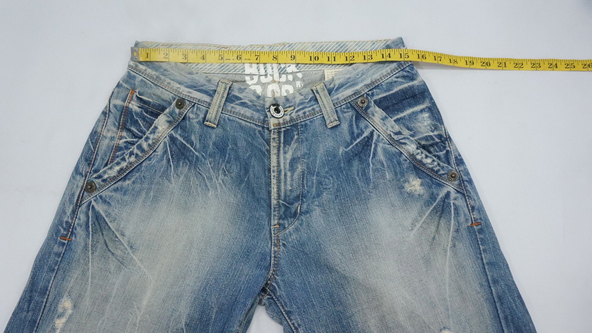 BUCKAROO Vintage Wide Leg Distressed Jeans