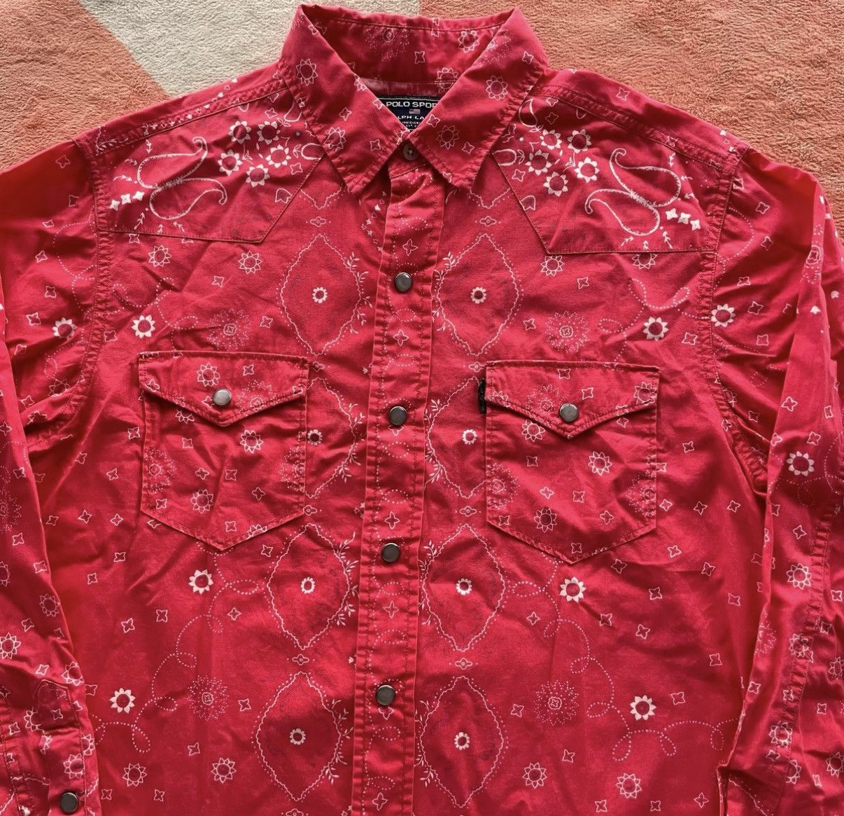 Polo Ralph Lauren Ralph Lauren Polo Sport Red Paisley Shirt, K22 Size US M / EU 48-50 / 2 - 2 Thumbnail