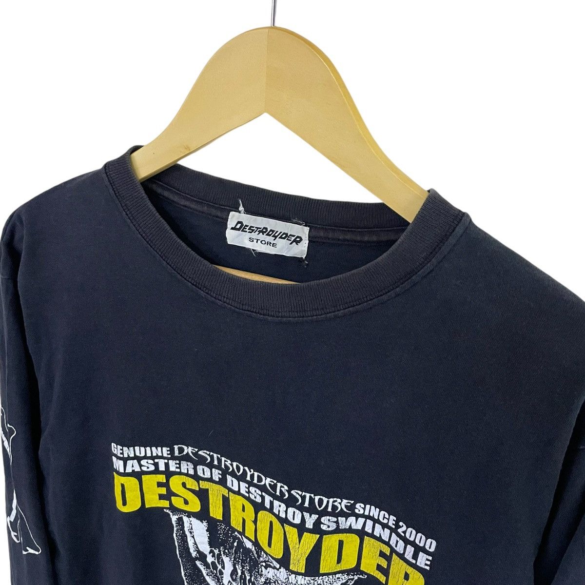 Band Tees VINTAGE Y2K PUNK BAND DESTROYDER FLAME SKELETON Size US M / EU 48-50 / 2 - 5 Thumbnail
