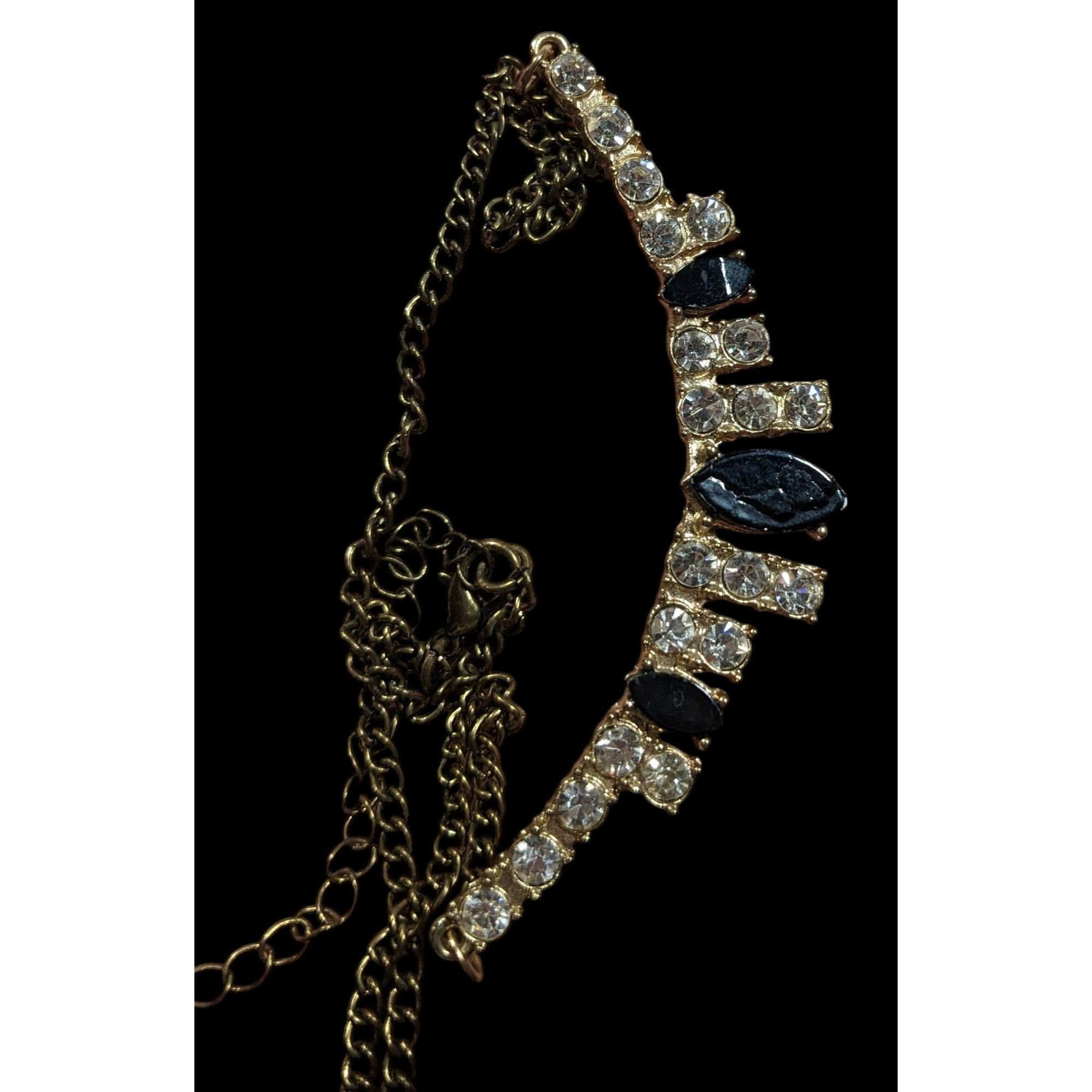 Other Vintage Glam Rhinestone Statement Formal Necklace Size ONE SIZE - 5 Thumbnail