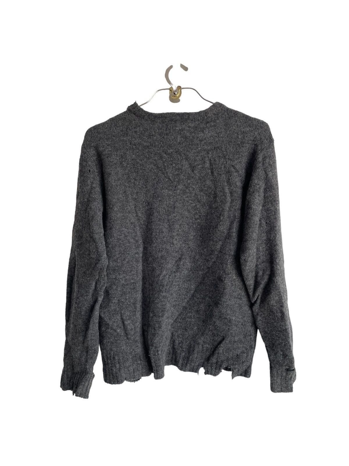 Hysteric Glamour × Le Grande Bleu (L.G.B.) Old Hysteric Heavy "Underground" Distressed Wool Knitwear Size US M / EU 48-50 / 2 - 7 Thumbnail