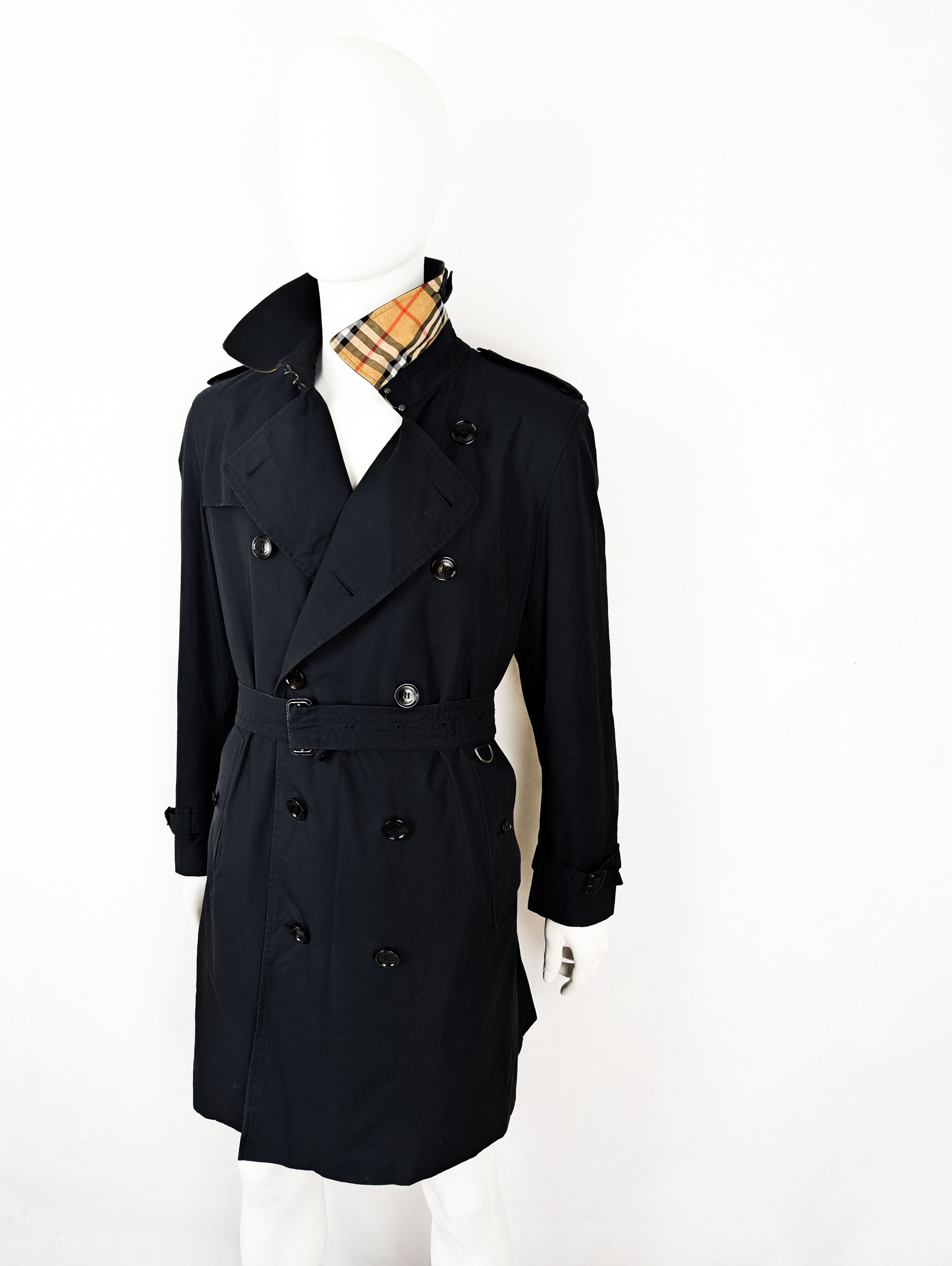 Burberry Burberry black nova check trench coat 54 L Size US L / EU 52-54 / 3 - 6 Thumbnail