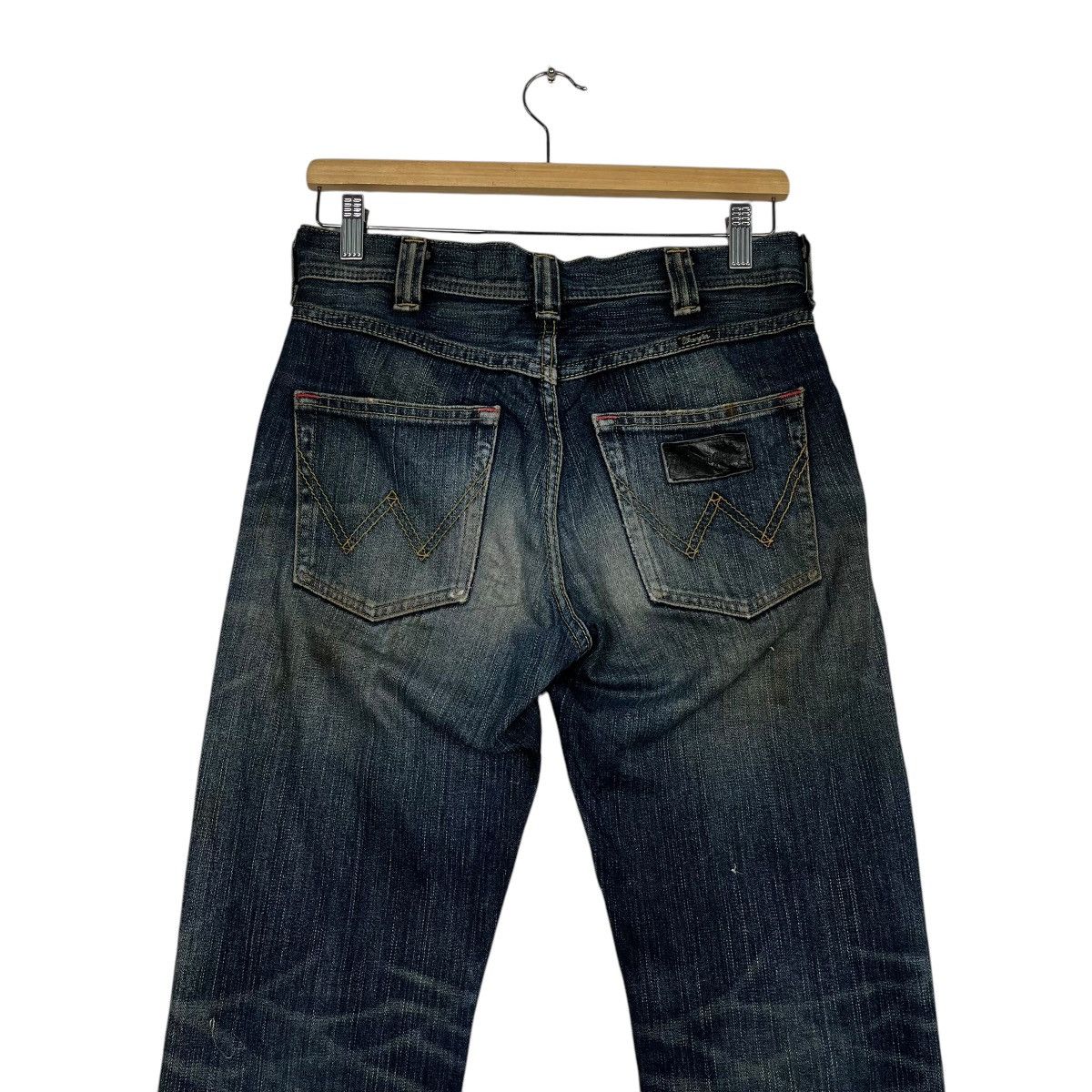 14th Addiction Vintage Wrangler Distressed Denim Jeans Size 28" / US 6 / IT 42 - 9 Thumbnail