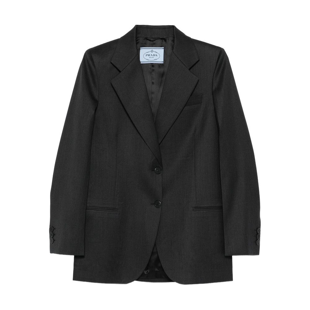 Prada Prada GREY Jackets - Blazers Size S / US 4 / IT 40 - 1 Thumbnail