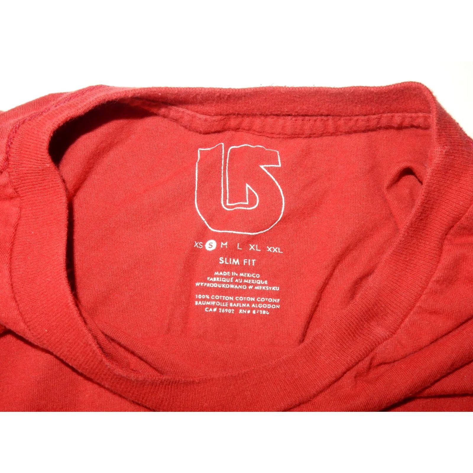Burton VINTAGE Burton Men T-Shirt Slim Graphic Print Red Cotton S Mens Size US S / EU 44-46 / 1 - 2 Thumbnail