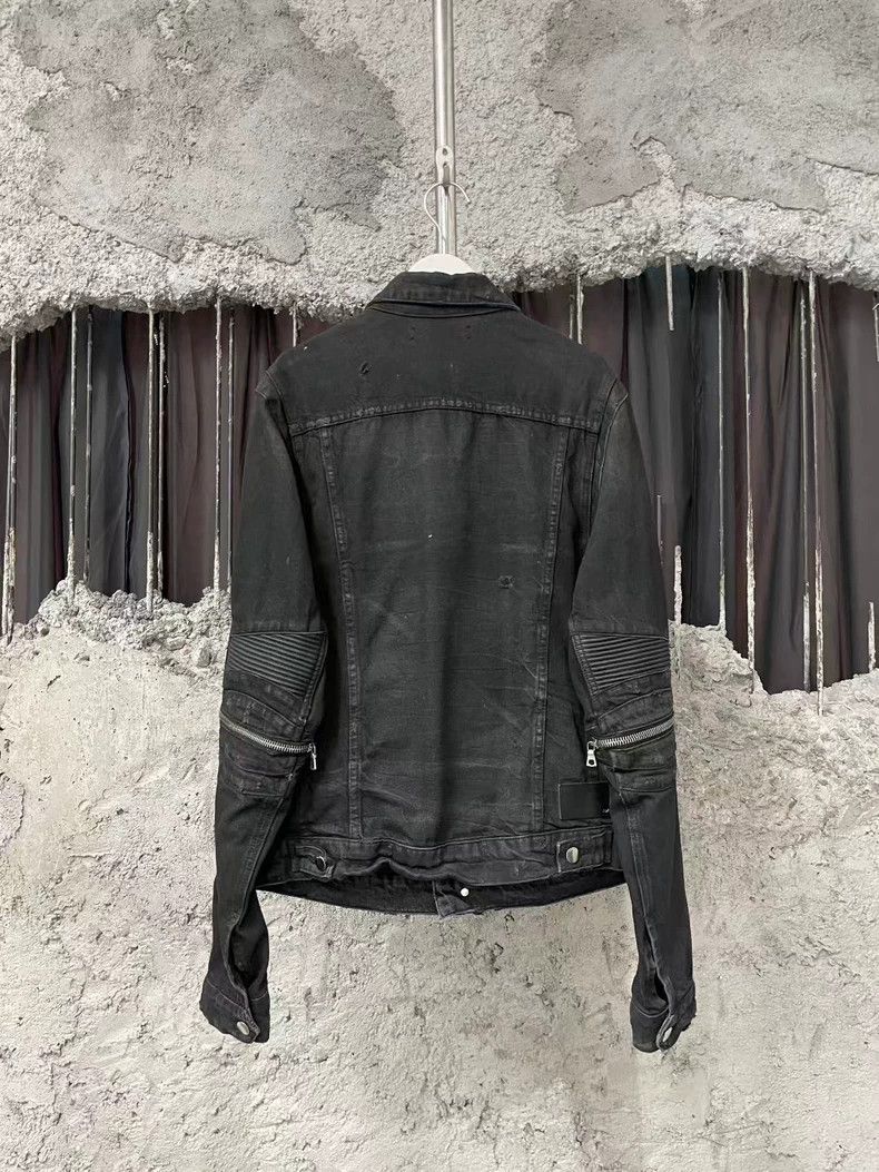 Amiri Amiri MX2 Washed Black Multi-Zipper Denim Jacket Size US M / EU 48-50 / 2 - 2 Thumbnail