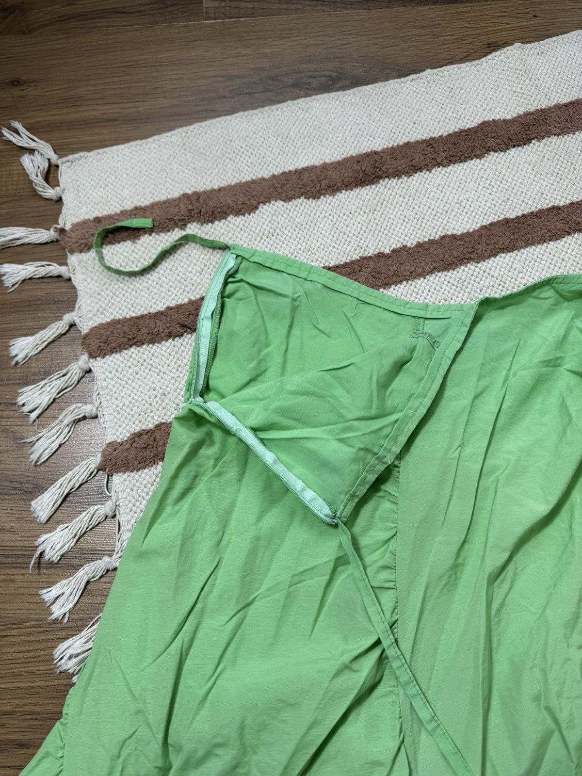 Vintage VINTAGE AVANT GARDE RUCHLE MAXI SKIRT Size 28" / US 6 / IT 42 - 4 Thumbnail