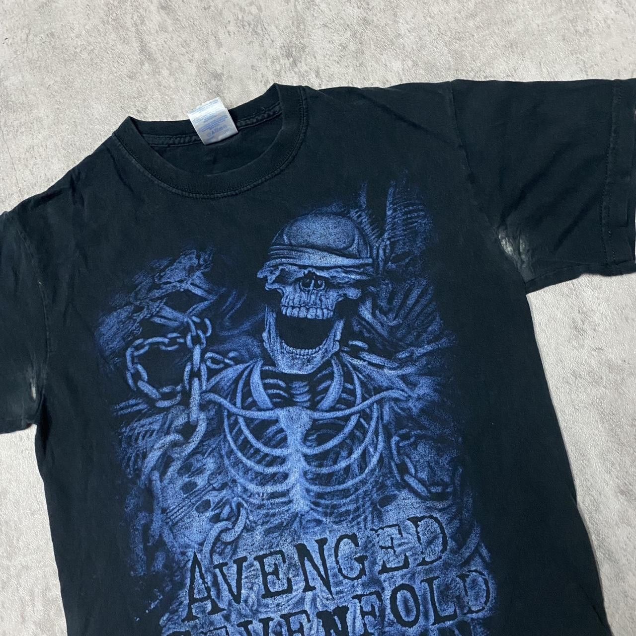 Other Black Avenged Sevenfold band tee with blue graphics #bandtee Size US S / EU 44-46 / 1 - 5 Thumbnail