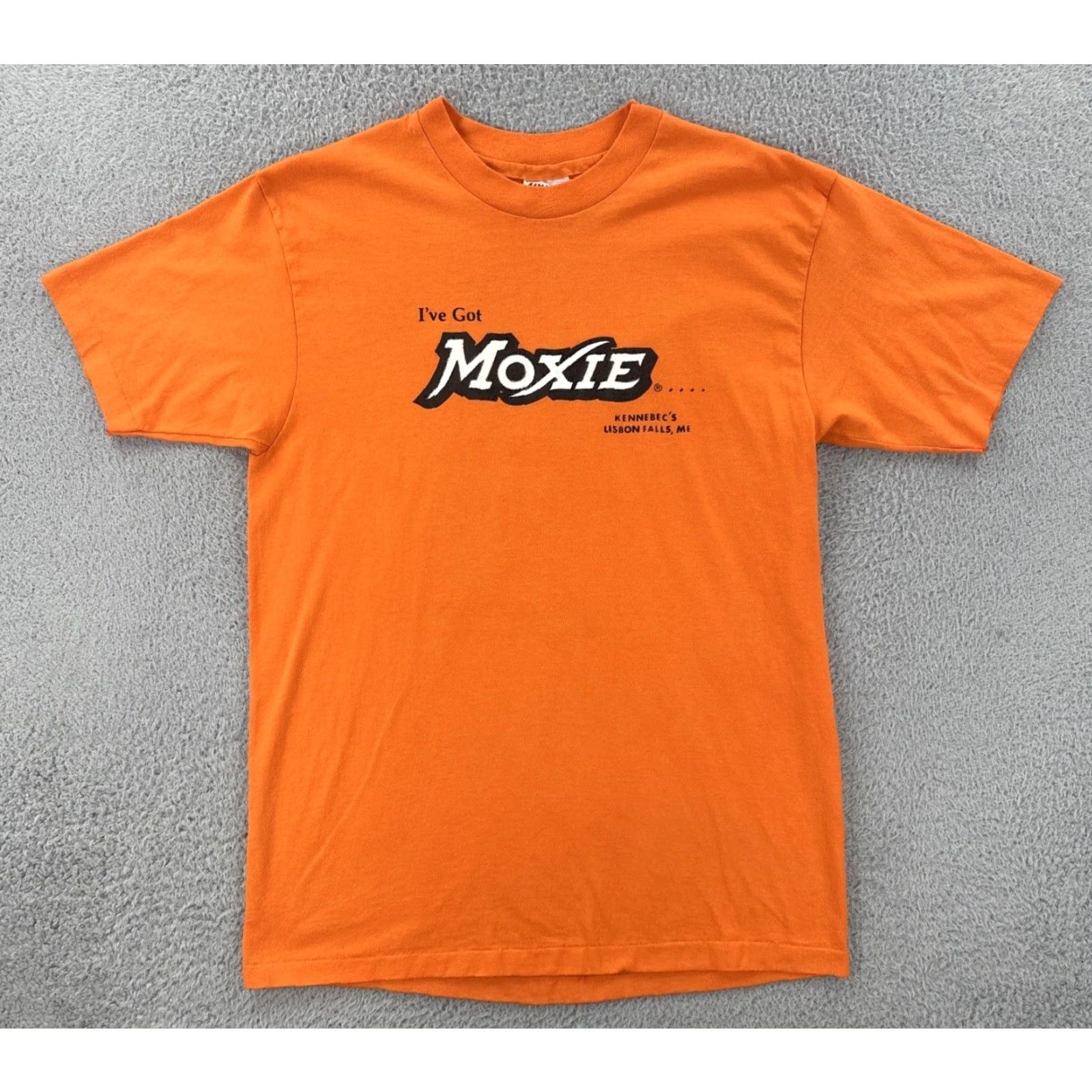Hanes VTG Hanes Fifty-Fifty Mens L Orange Crew Neck Short Sleeve T-Shirt USA Made 80s Shirt MN Boys Men Womens Size US L / EU 52-54 / 3 - 2 Thumbnail