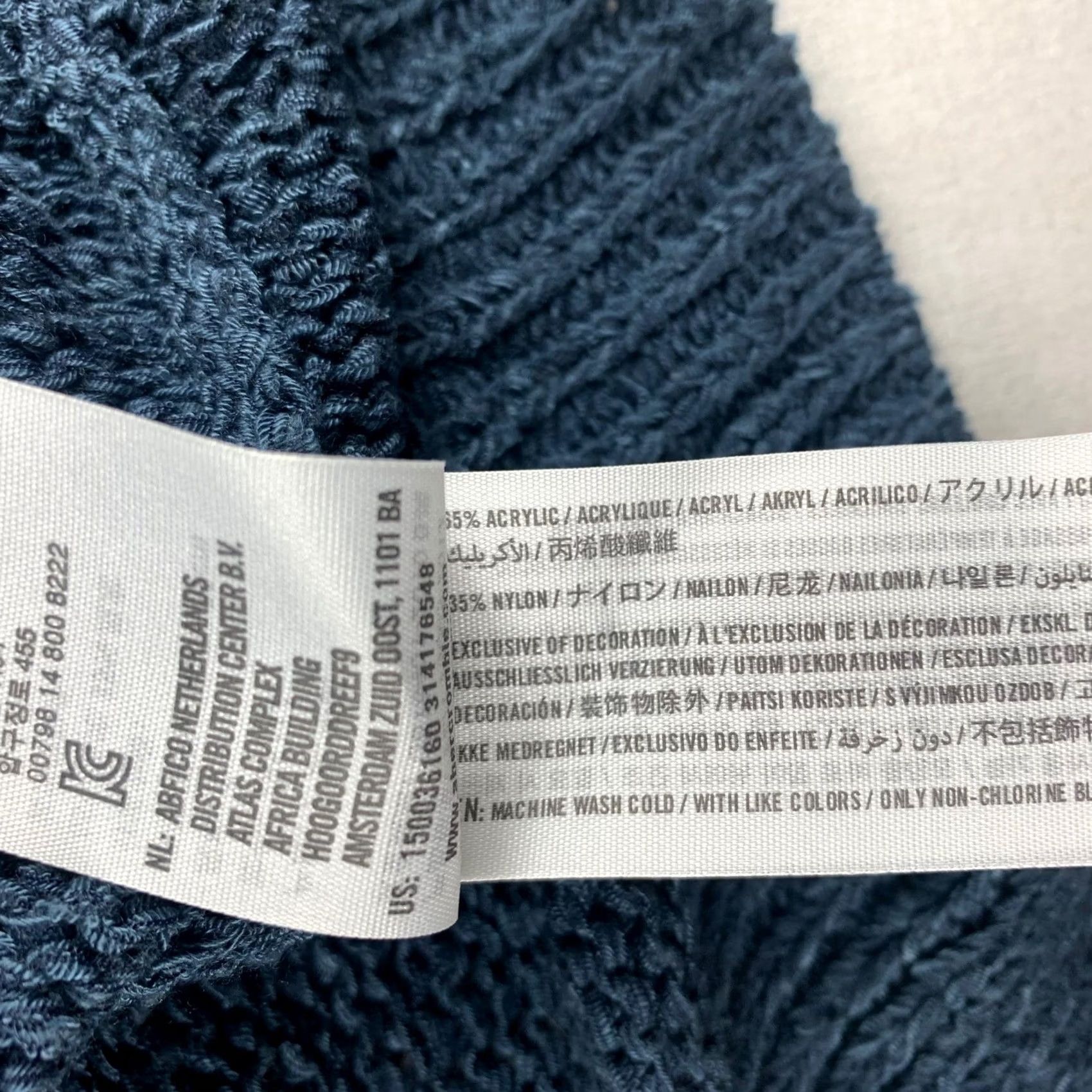 Abercrombie & Fitch ABERCROMBIE FITCH WOMENS SMALL BLUE SWEATER PULLOVER LONG SLEEVE KNIT BACK SLIT Size S / US 4 / IT 40 - 5 Thumbnail