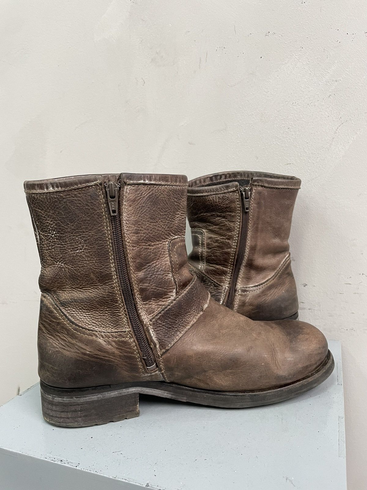ASH Brown ASH metal detailed ankle boots guidi 90s style Size US 7.5 / EU 40-41 - 7 Thumbnail