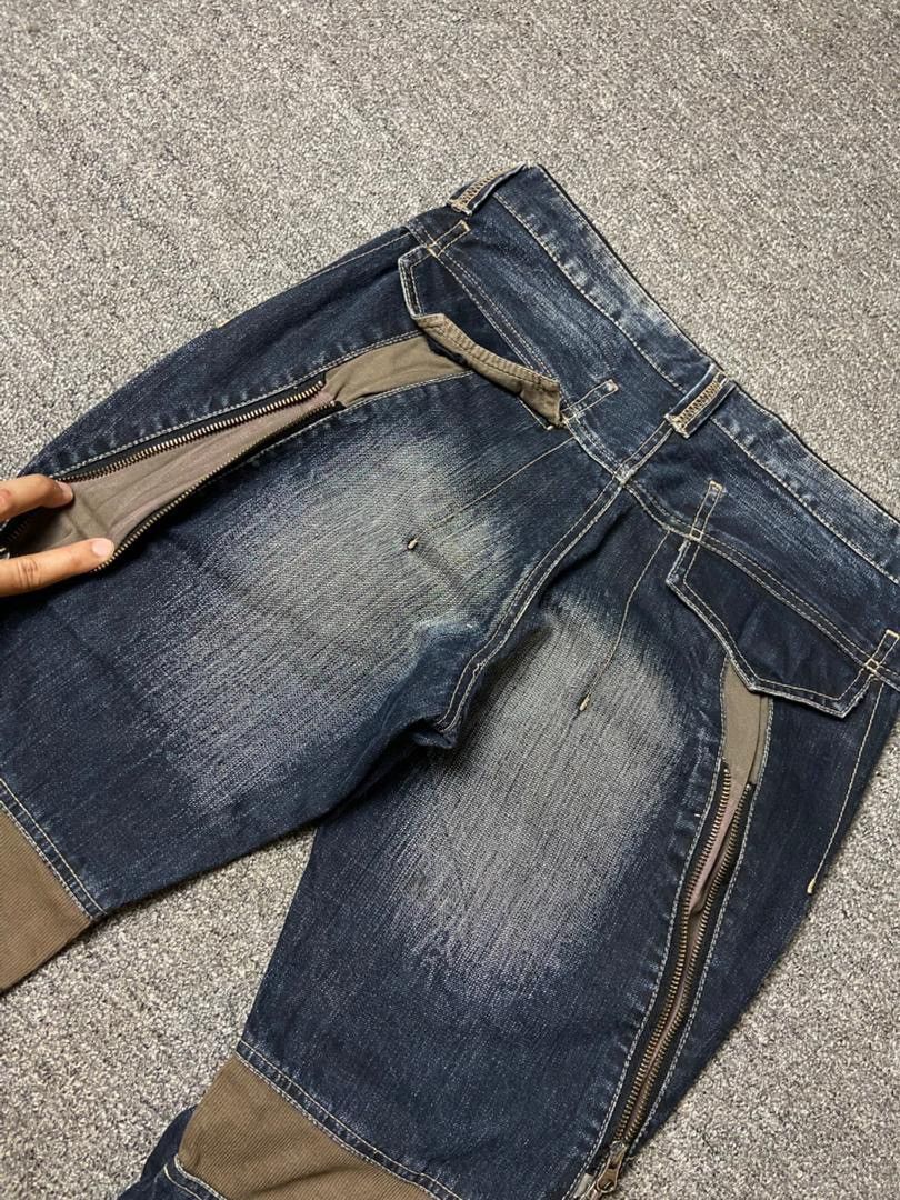 PPFM 🔥 Vintage PPFM Multizipper Bondage Jeans 🔥 (135) Size US 32 / EU 48 - 3 Thumbnail
