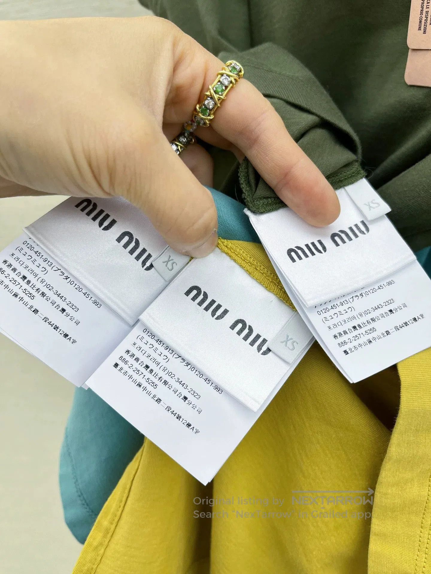 Miu Miu Miu Miu Colorful Logo 3-Piece Tops. Size US XS / EU 42 / 0 - 6 Thumbnail