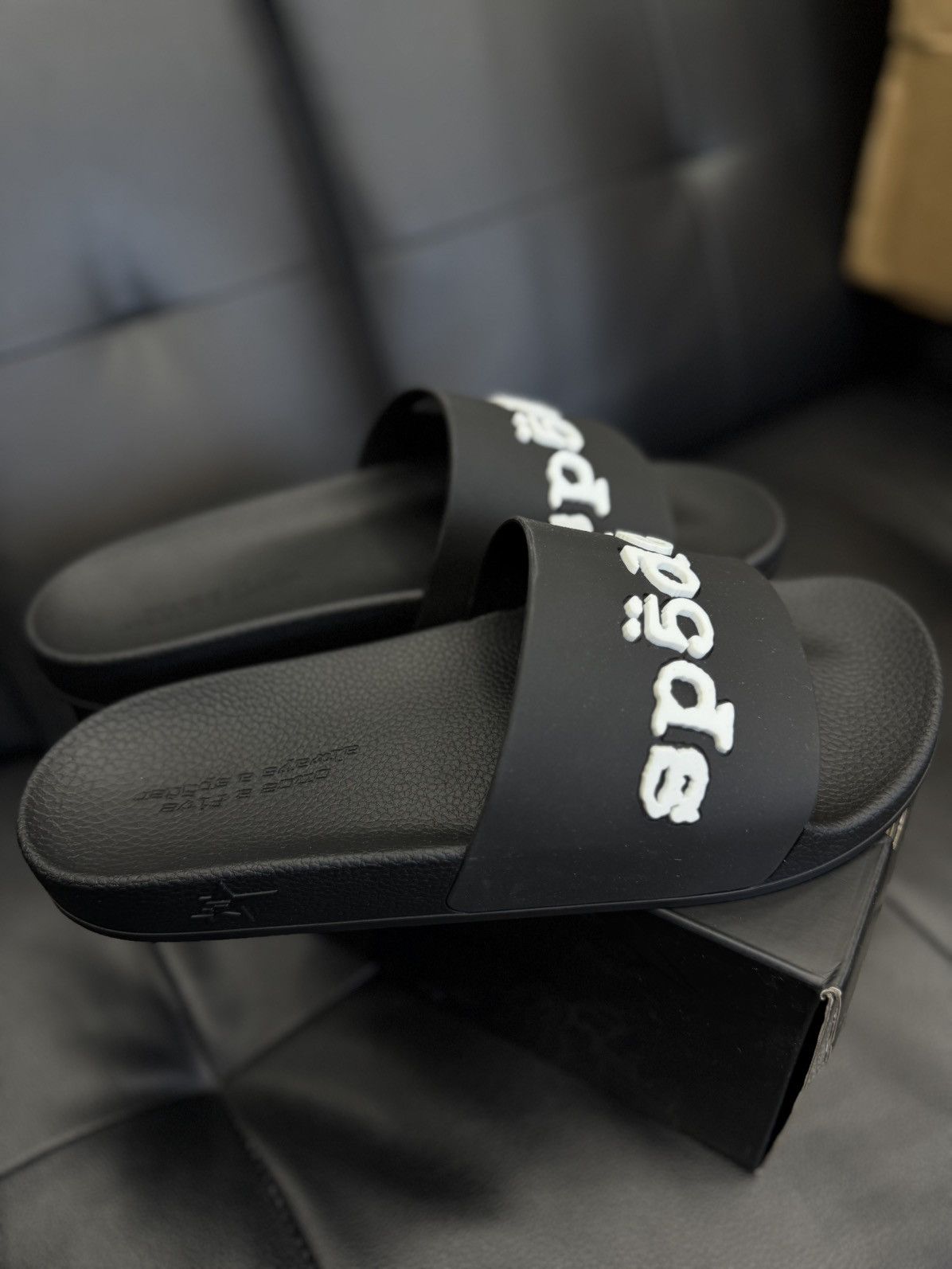 Sp5der Sp5der Slides Slip On Black Size 10 (Brand New) Size US 10 / EU 43 - 6 Thumbnail
