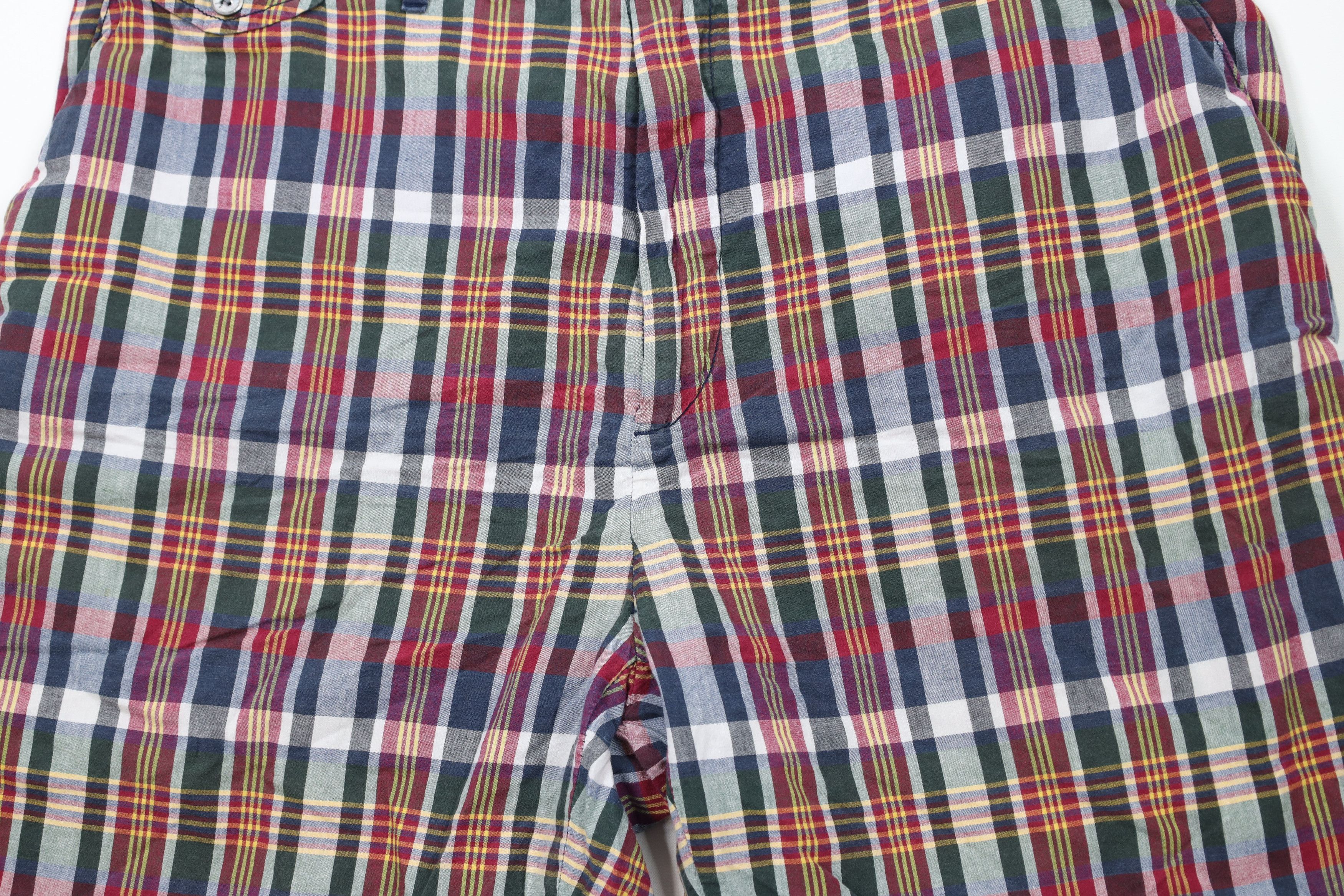 Ralph Lauren × Vintage Vintage 90s Ralph Lauren Madras Plaid Chino Shorts Cotton Size US 40 / EU 56 - 3 Thumbnail